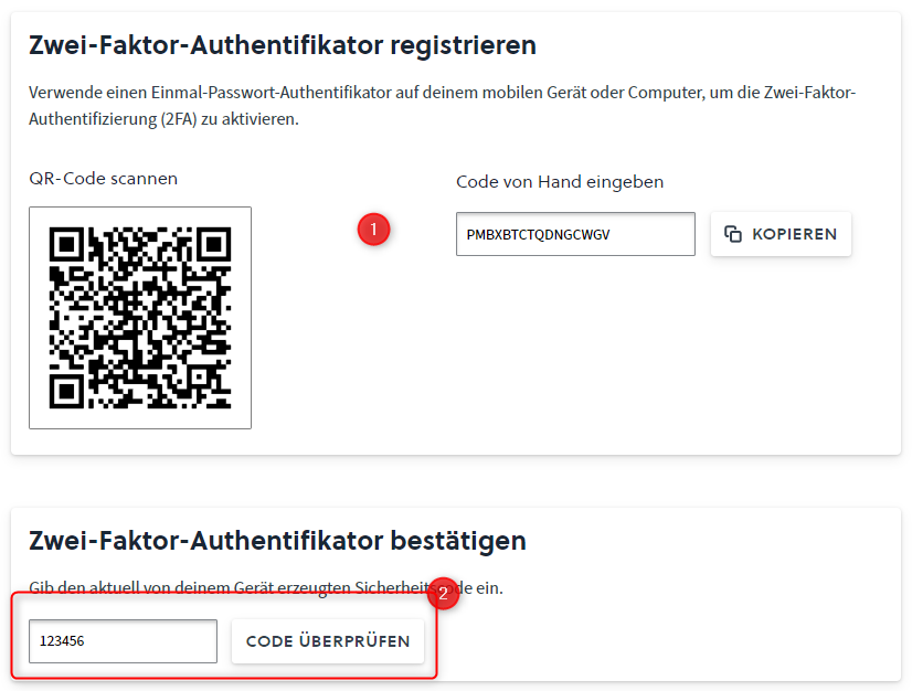 Code überprüfen