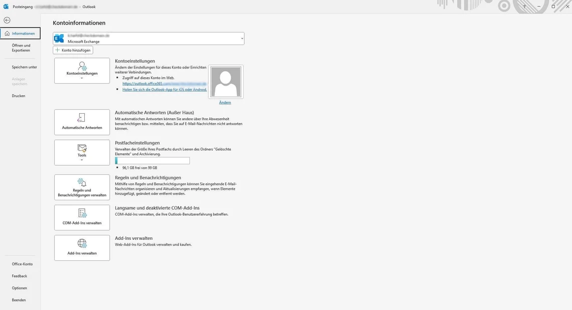Outlook Konto hinzufügen
