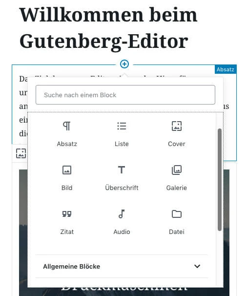 Gutenberg Editor WordPress