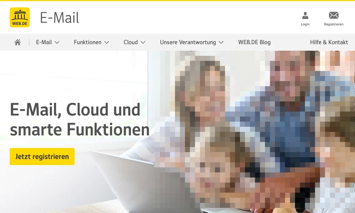 web.de Startseite