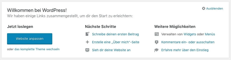 Grundlegende Aufgaben und Einstellungen und Hilfen