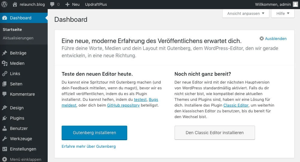 Gutenberg Editor WordPress