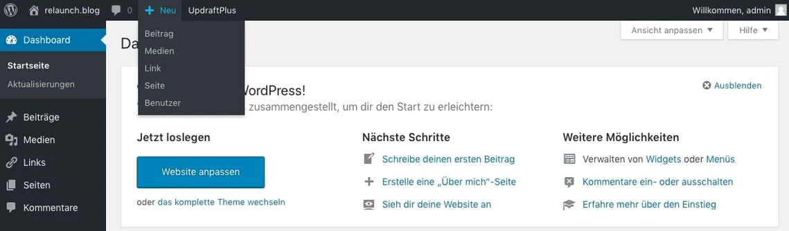 Über Allem schwebt die Werkzeugleiste