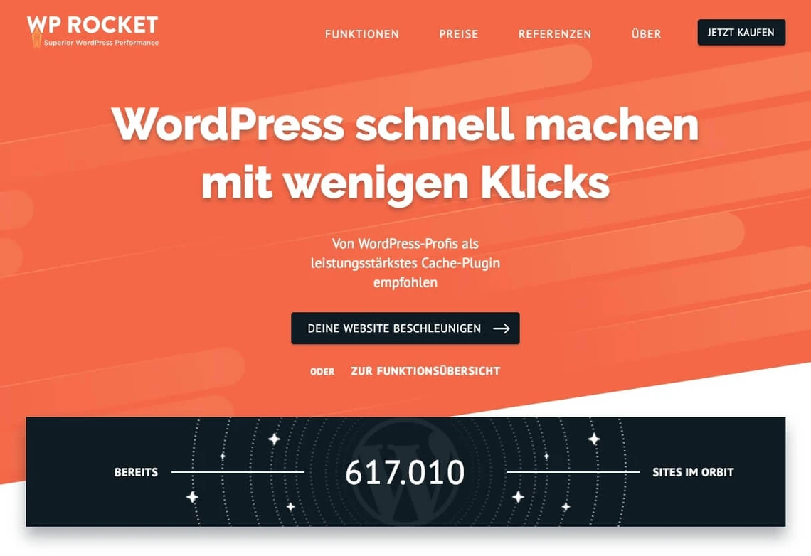 WP Rocket gehört zu den führenden Speed-Optimierungs-Plugins