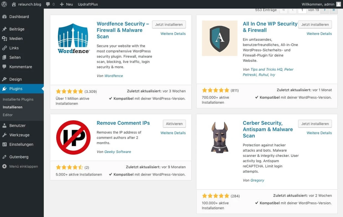 Mit Remove Comment IP IP-Adressen entfernen
